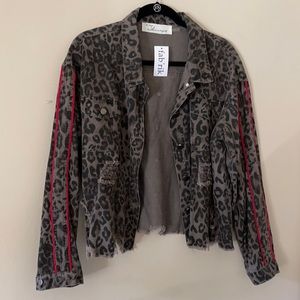 Vintage Havana leopard denim jacket,NWT